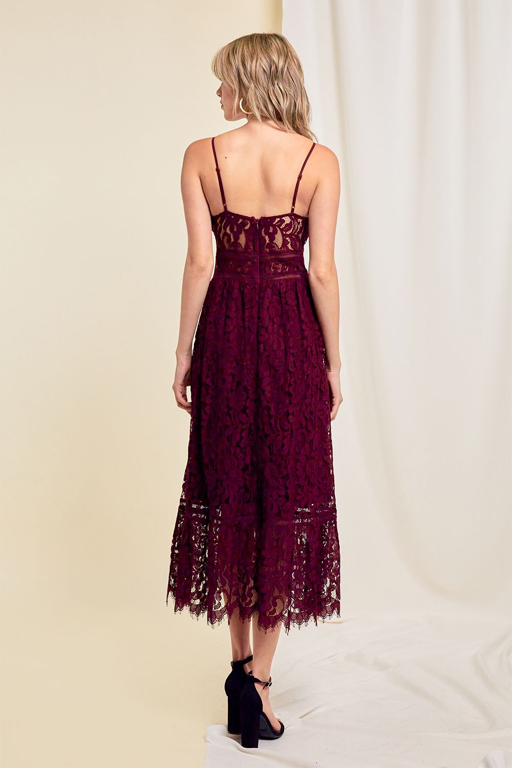 Paula Lace Midi Dress