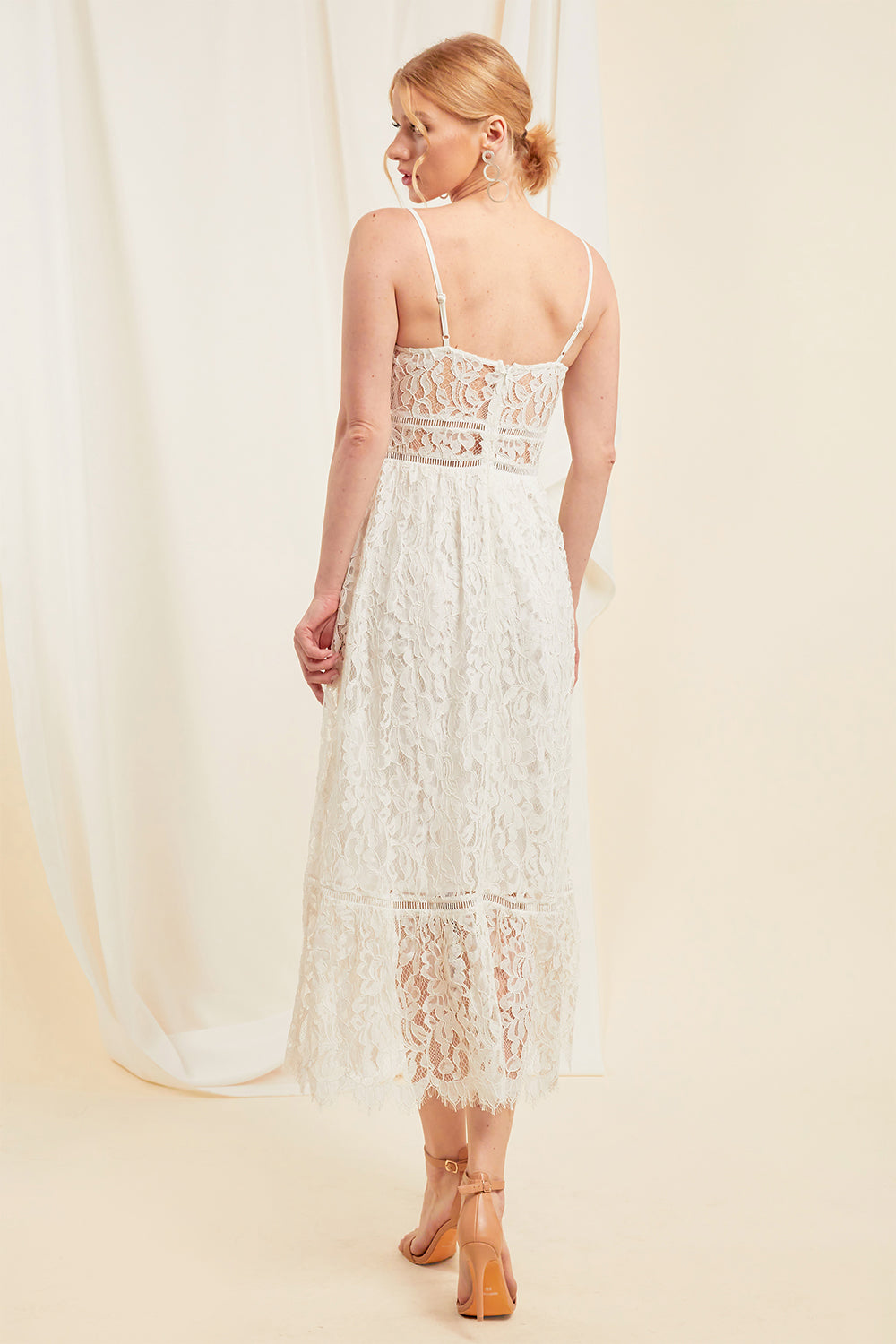 Paula Lace Midi Dress