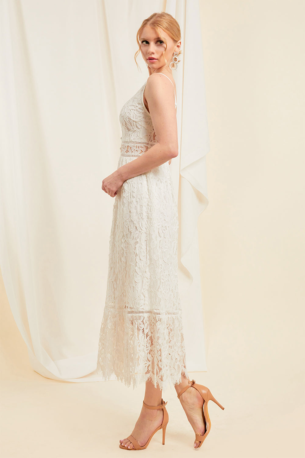 Paula Lace Midi Dress