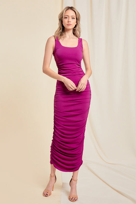 Anita Ruched Body Con Dress