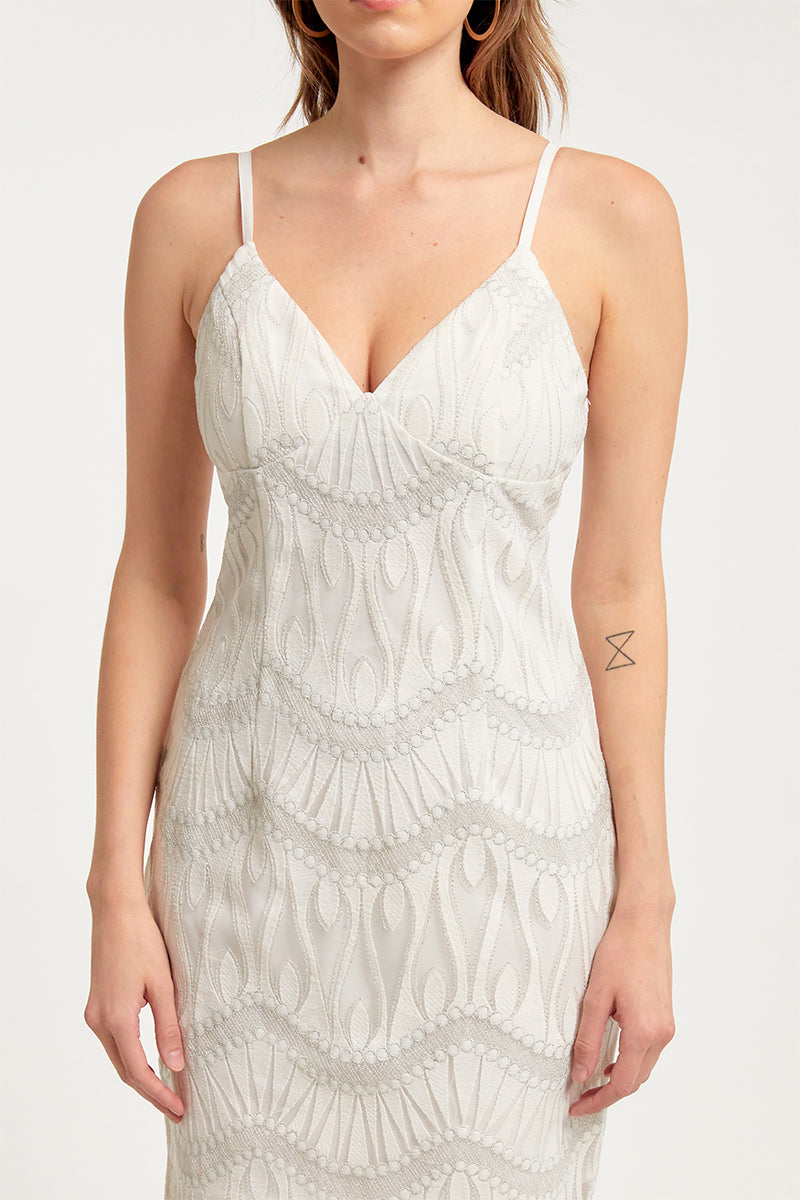 Stacy Lace Midi Dress