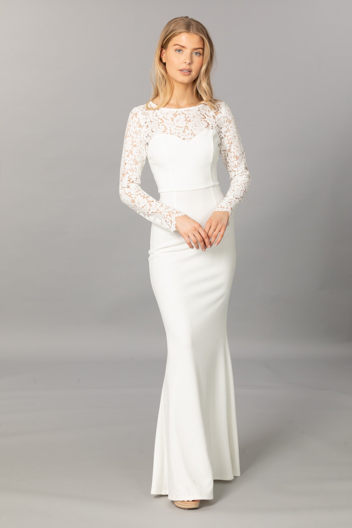 Jane Lace Long Sleeve Gown