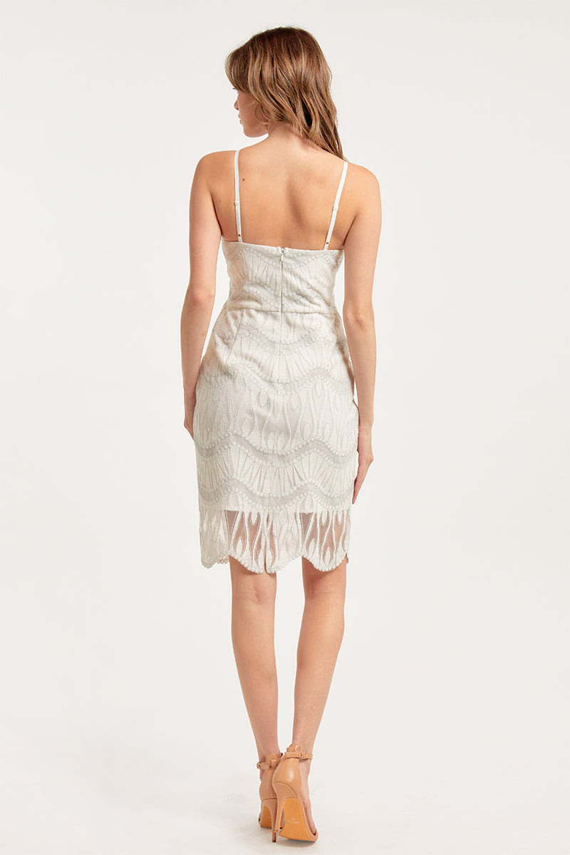 Stacy Lace Midi Dress