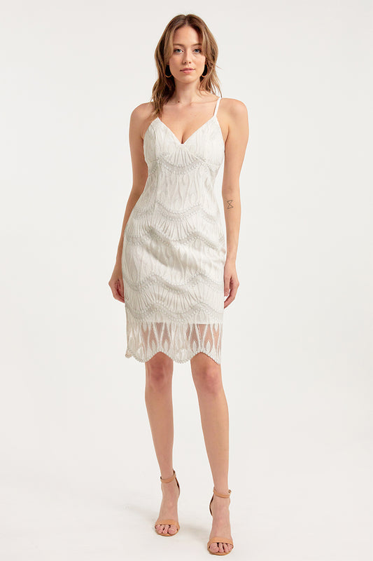 Stacy Lace Midi Dress