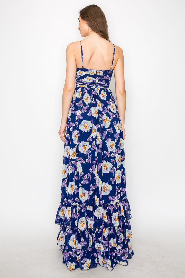 Elora Maxi Chiffon Floral Gown