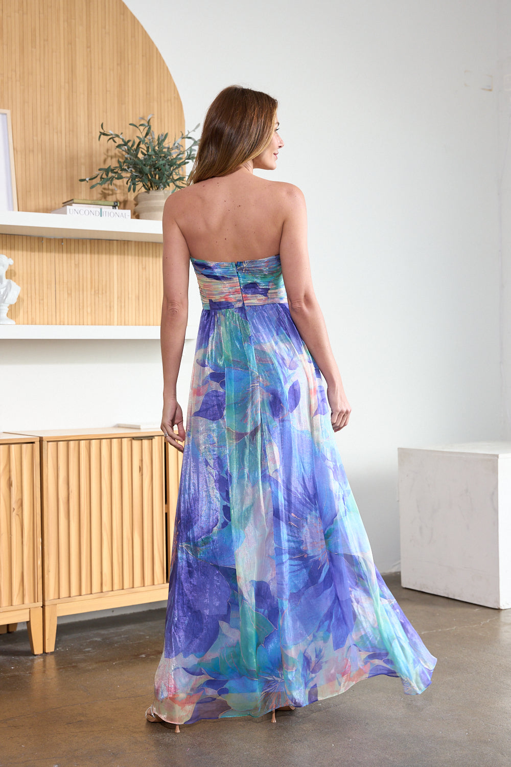 Aira Organza Strapless Maxi