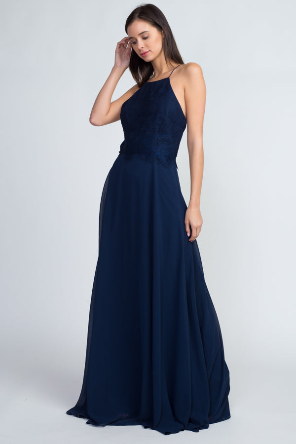 Chiffon Halter Gown