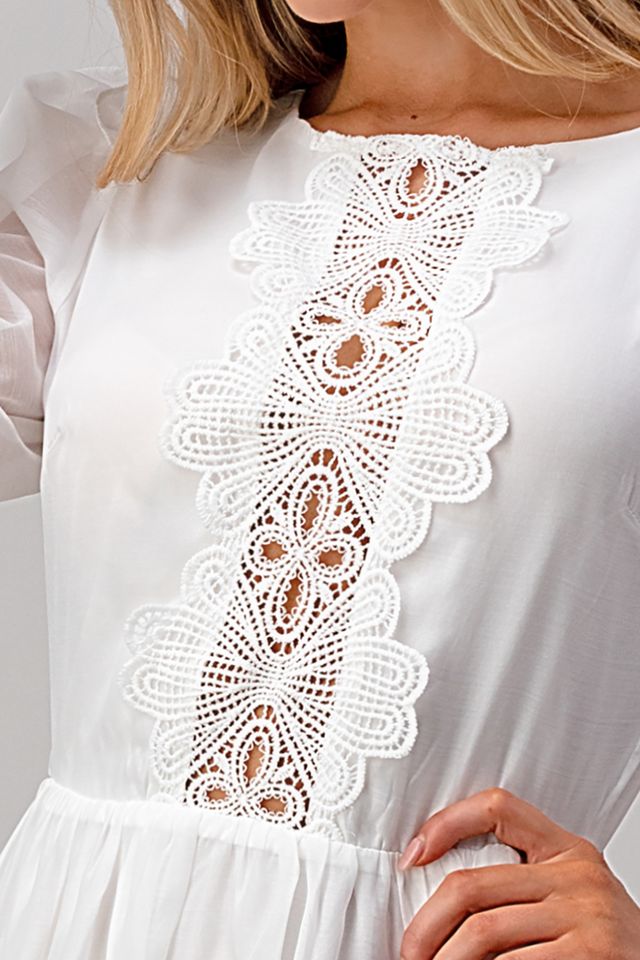 Fiona 3/4 Sleeve Open Back Mini Dress